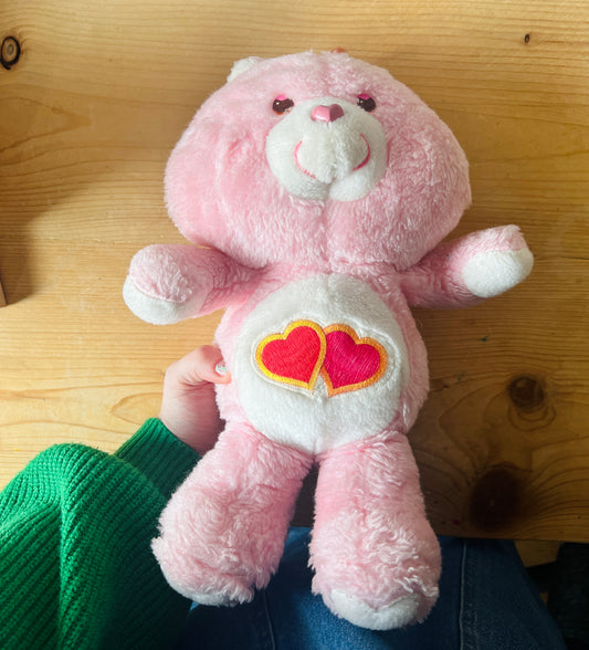 Vintage 1980s 13” Love A Lot Care Bear plush