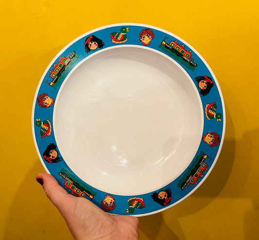 Rare 1994 Rosie & Jim reusable plastic plate