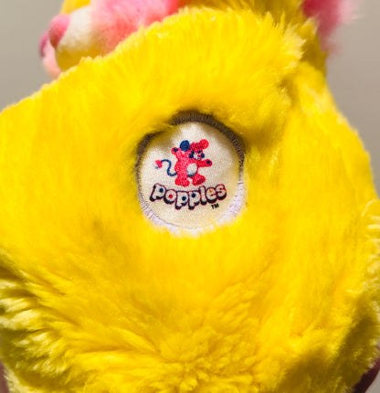 Vintage 1980s mini yellow Popples plush