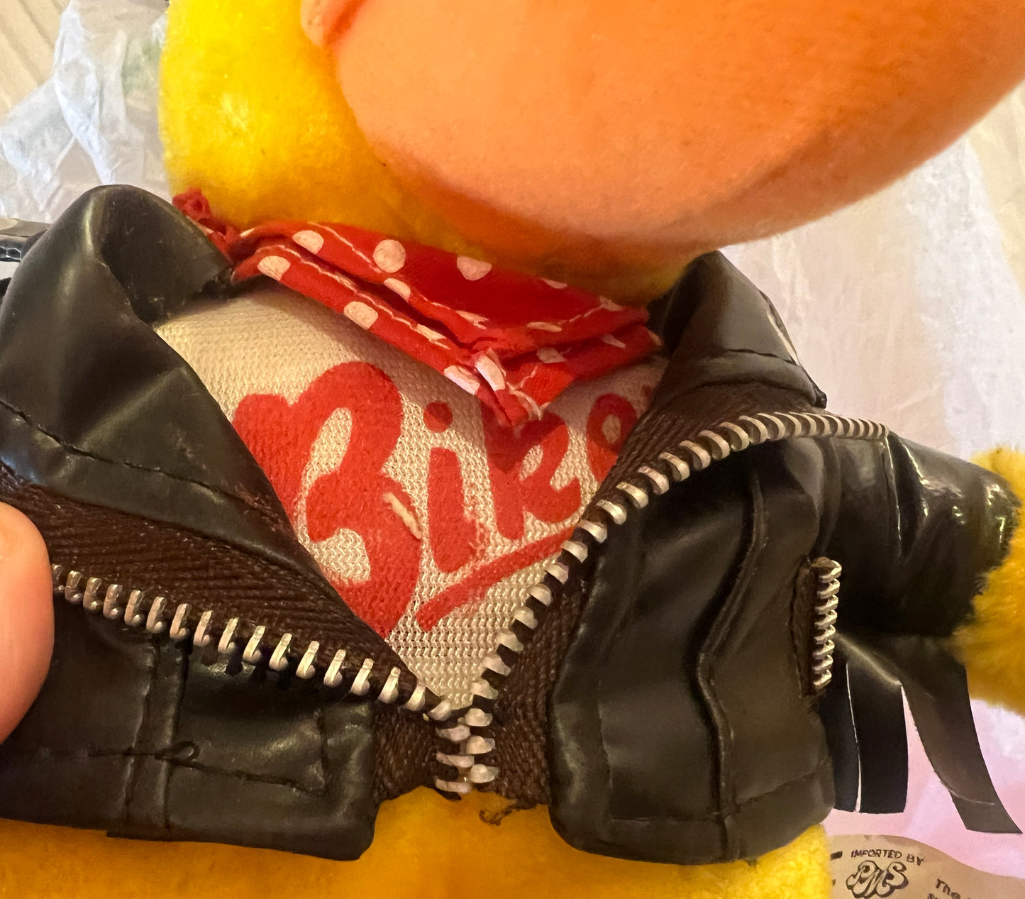 90’s Biker Mates duck plush toy