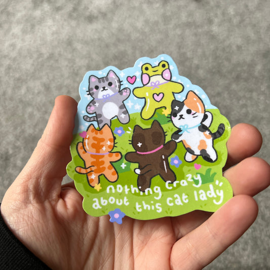 Crazy Cat Lady Sticker
