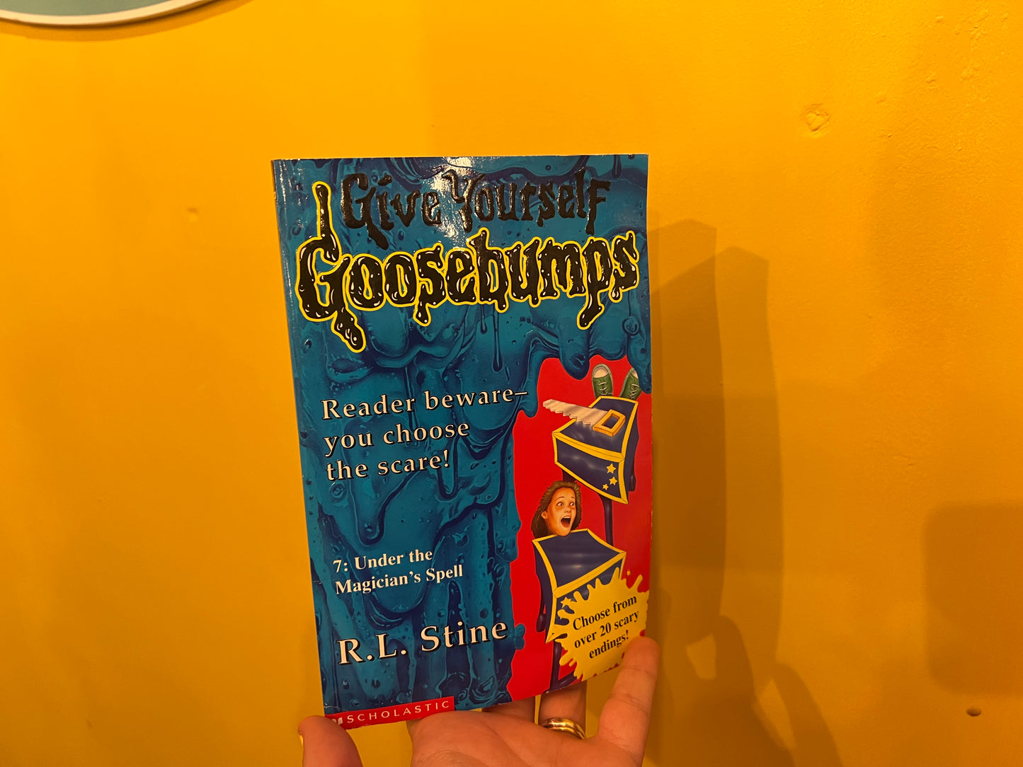 Goosebumps Under the Magicians Spell - chose your own scare book