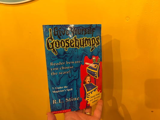 Goosebumps Under the Magicians Spell - chose your own scare book