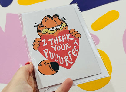 I Think Your Puuurfect Garfield inspired Valentine’s Day Card