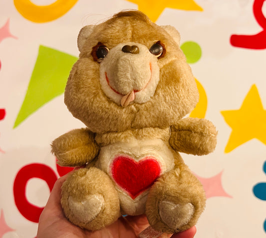 Vintage 1980s Tender Heart Bear Care Bear 6.5” plush