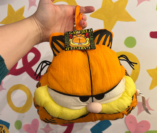 Vintage 90’s Playfaces Angry plush Garfield hanging decor-with tagn