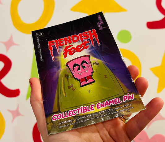 Fiendish Feet - Fangs-A-Lot enamel pin