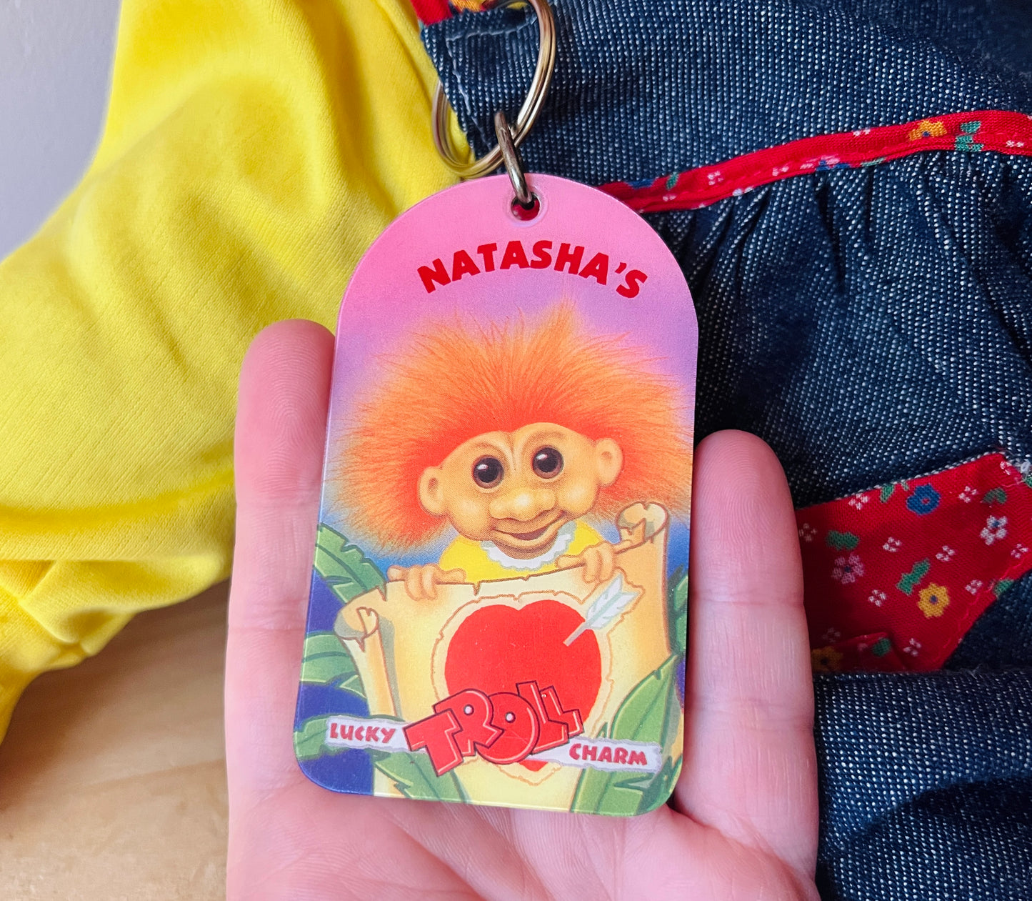 1987 Uneeda large Troll with rare personal tag