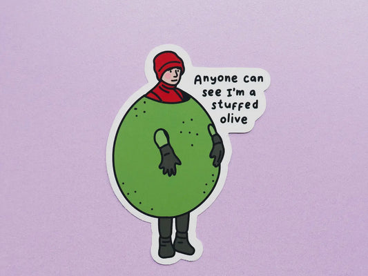 Stuffed Olive vinyl sticker