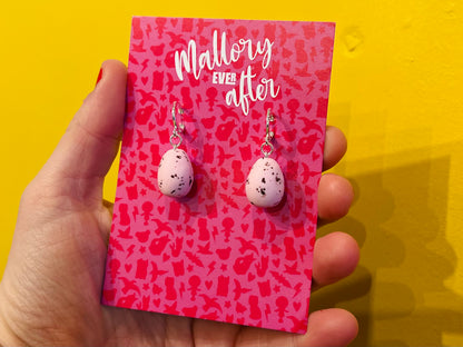 Handmade Mini Egg earrings - choose your colour!