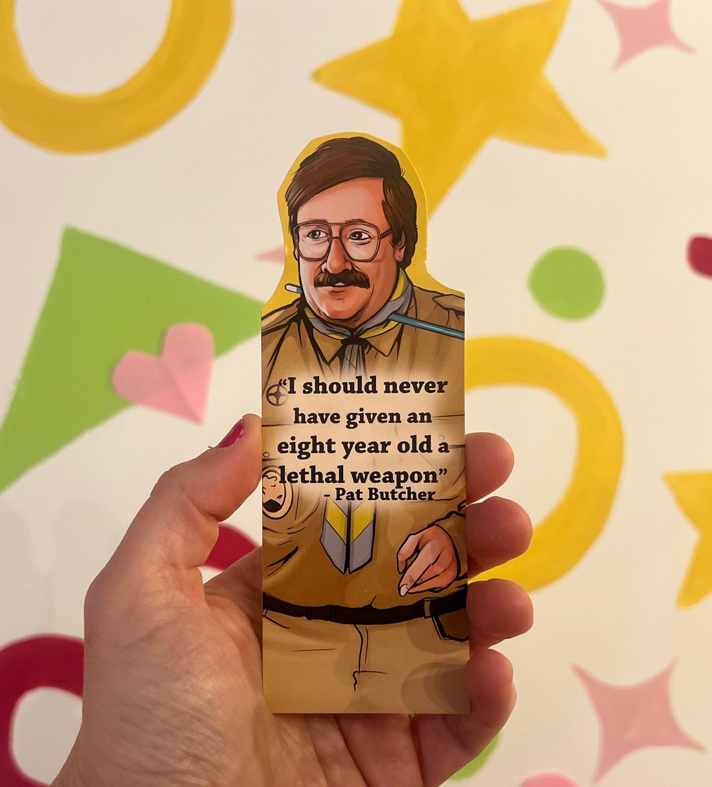 Cunk / Pat Butcher / Jane McD / Mr Darcy / Alan P inspired bookmarks