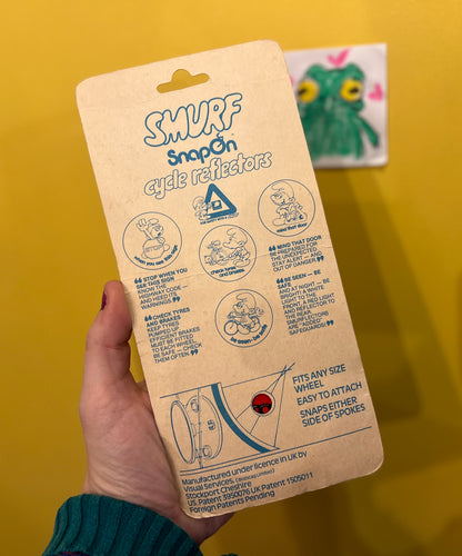 Official 1980s Smurf Cycle Reflector