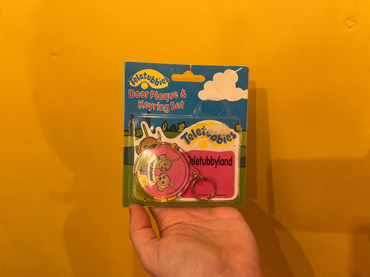 1994 Teletubbies Door Plaque & keyring set