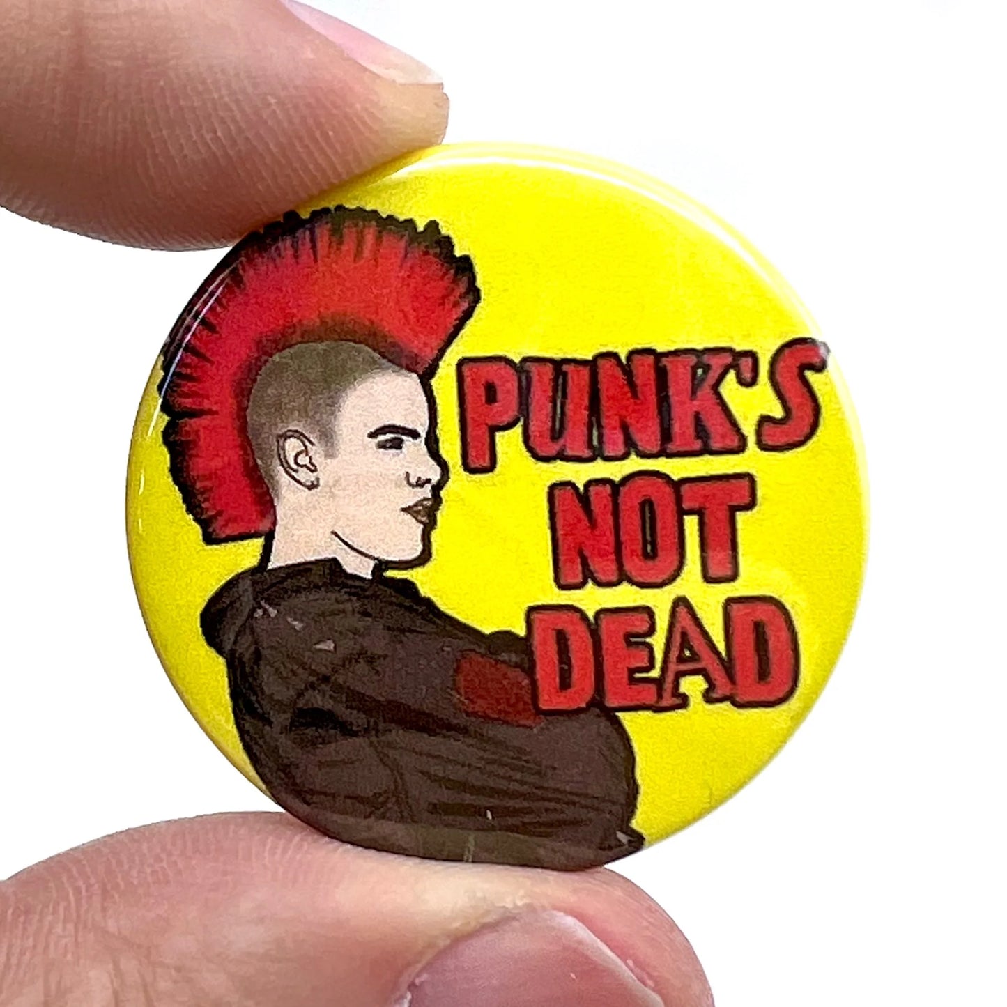 Punk's Not Dead Badge