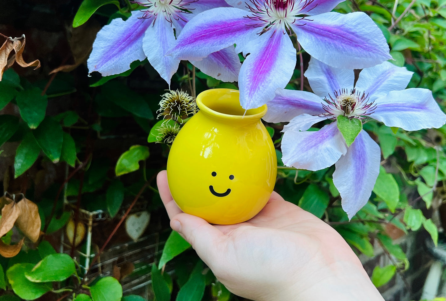 Mini Happy ceramic vase