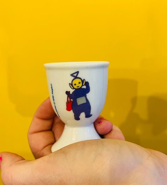 1999 Tinkywinky Teletubby Easter egg boxed egg cup
