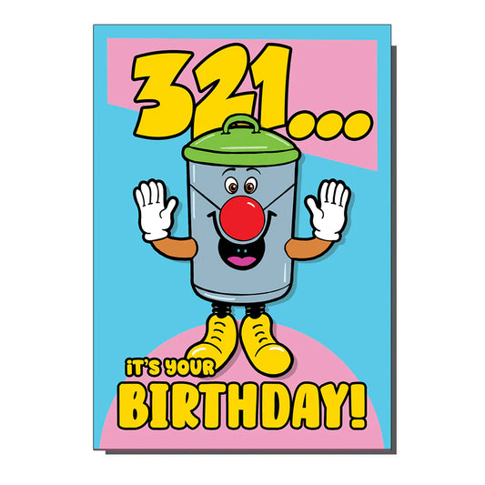 321... It's Your Birthday Dusty Bin Inspired Greetings Card