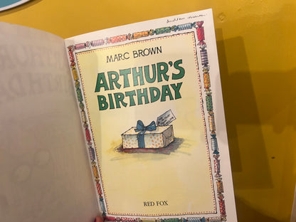 1989 Arthur’s Birthday paperback book