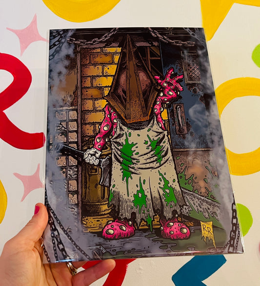 Silent Blobby Hill Inspired A4 Print