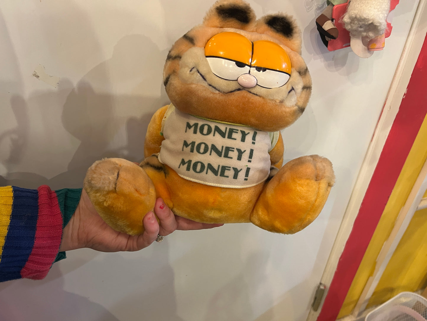 Vintage 1981 Dakin Money Box Garfield plush