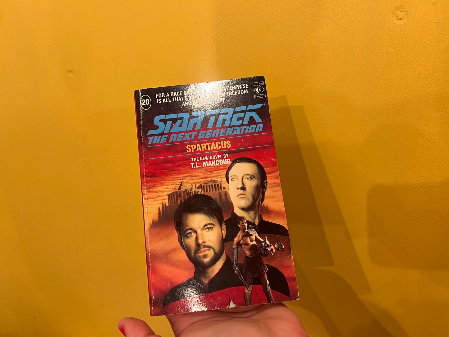 Vintage Star Trek The Next Generation book - Spartacus