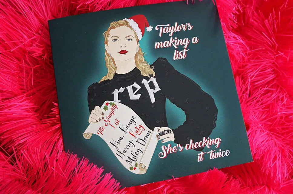 Taylor Reputation inspired Christmas card