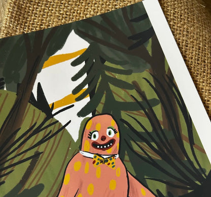 Folklore Myths & Legends Blobby inspired A4 Print
