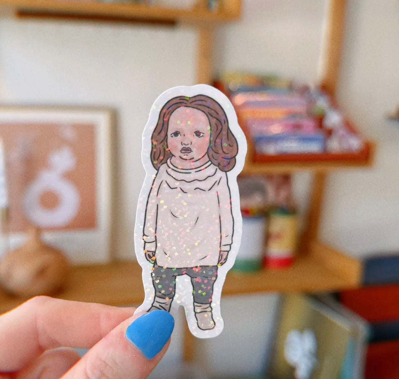 Chuckesmee vampire vinyl sparkly sticker
