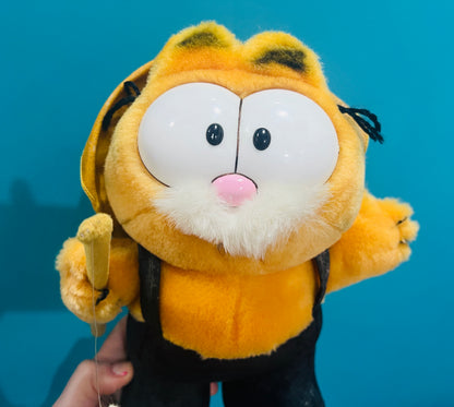 Rare Vintage 1980s fishing Garfield plush