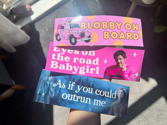 Bumper car vinyl stickers - choose yours