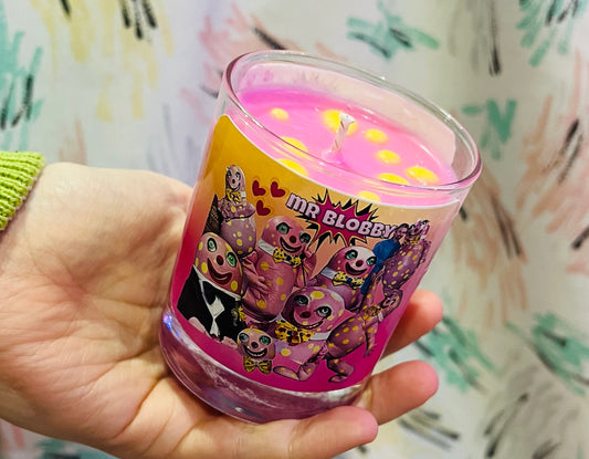 Mr Blobby Candle