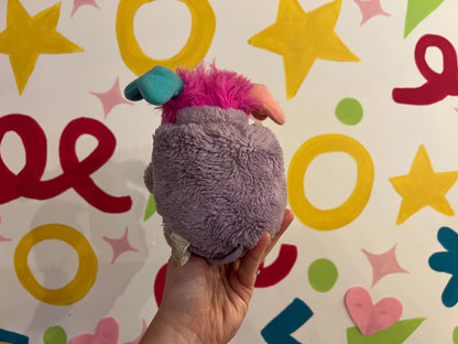 Vintage 7" 1980s mini purple and pink Popples plush