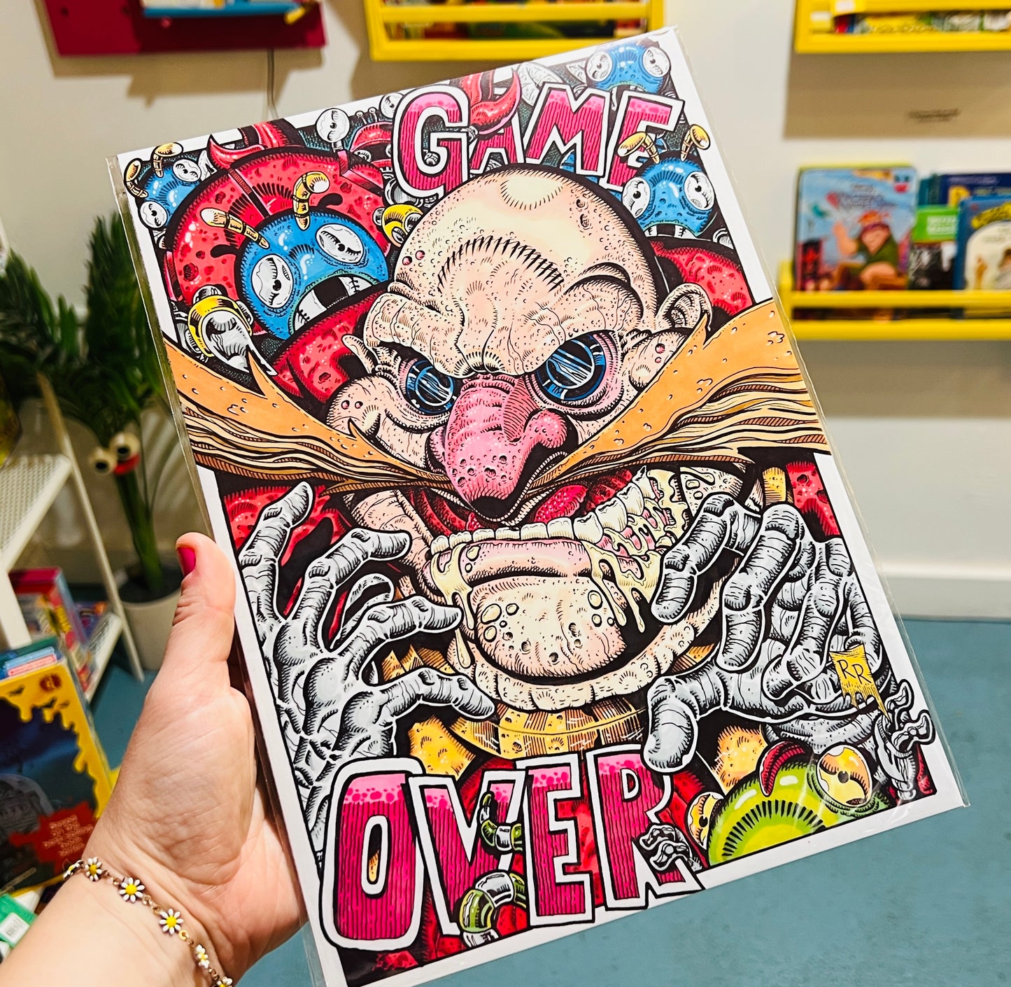 Game Over Sonic Inspired A4 Print