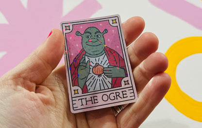 The Ogre sparkly vinyl sticker