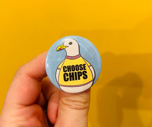 Choose Chips button inspired Badge