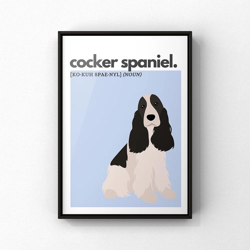 Cocker Spaniel A5 Print