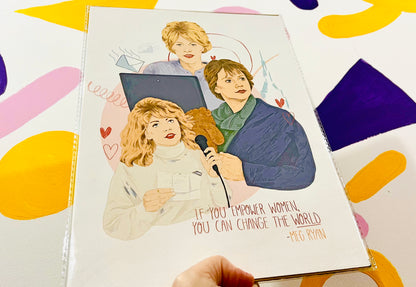 Meg Ryan inspired A4 Print- FREE PRINT with every PRINT order