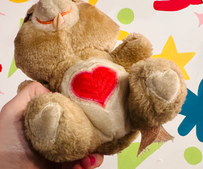 Vintage 1980s Tender Heart Bear Care Bear 6.5” plush
