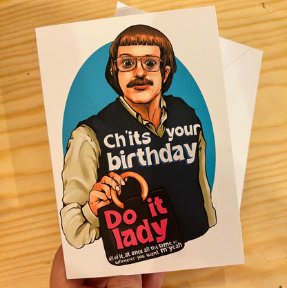 Ch'it's Your Birthday funny tiktok inspired card