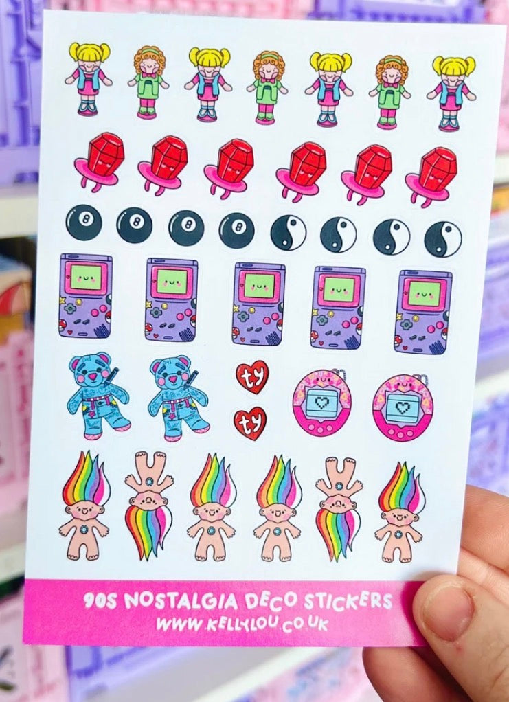 90s Nostalgia - Deco Sticker Sheet