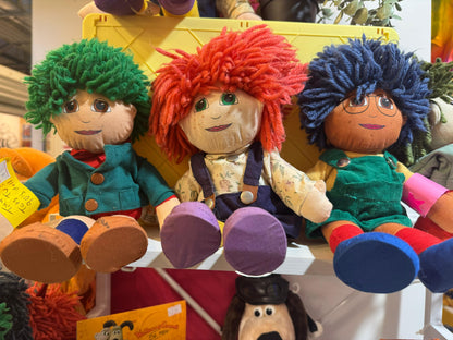 1993 Tots TV plush rag dolls x3