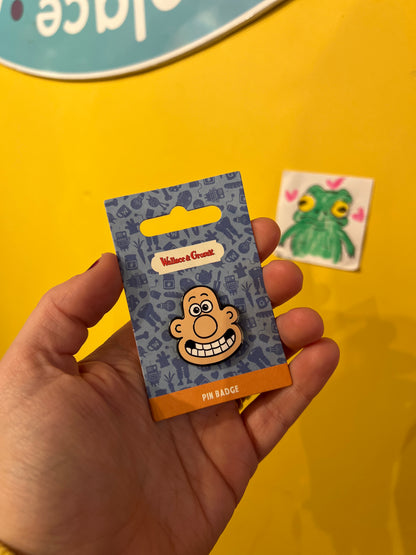 Wallace & Gromit Wallace head pin