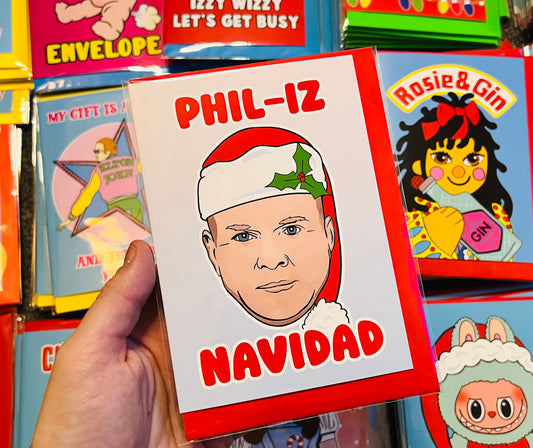 Feliz Navidad Phil Mitchel inspired Christmas card