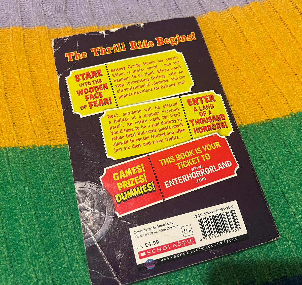Horrorland - Revenge of the Living Dummy Goosebumps book