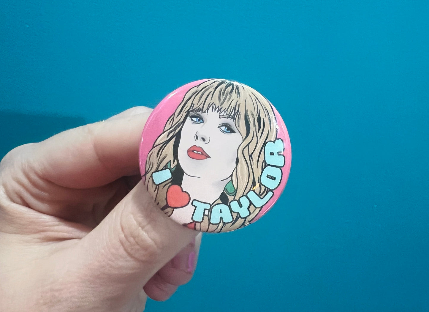 Love Taylor inspired button badge