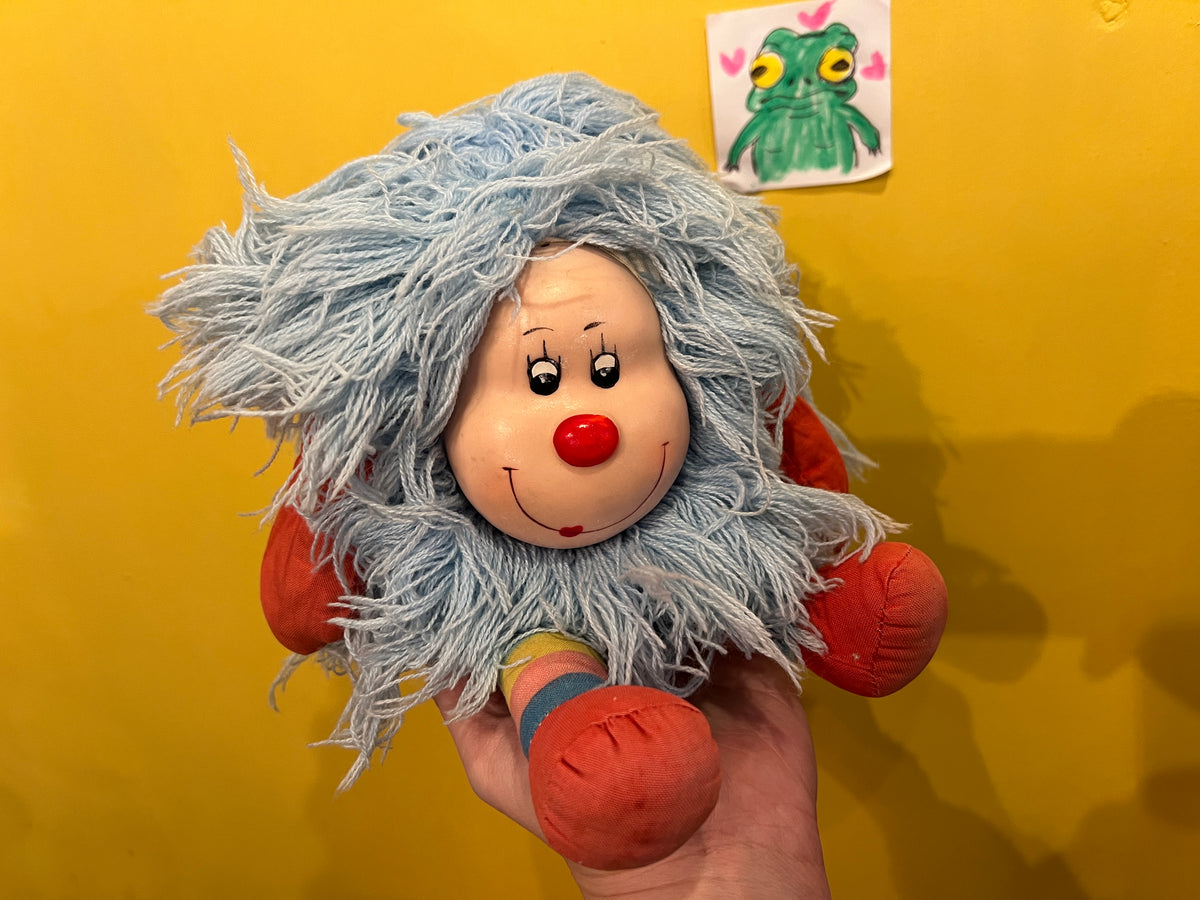 Vintage 1983 Rainbow Brite Blue Sprite plush