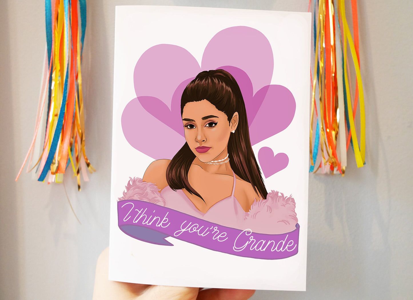 Ariana inspired C6 card - I think You’re Grande