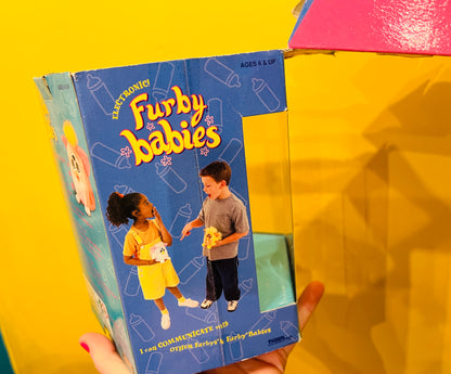 1999 Boxed Baby Blue Furby Baby - Working with voice!