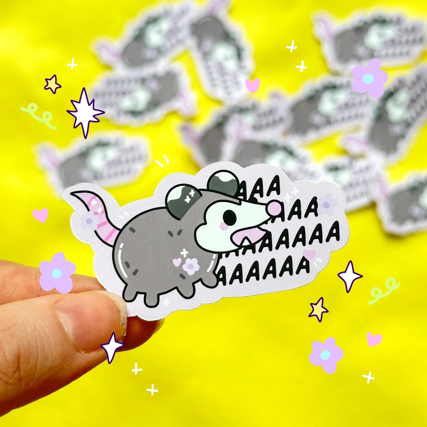 Mini Opossum Sticker