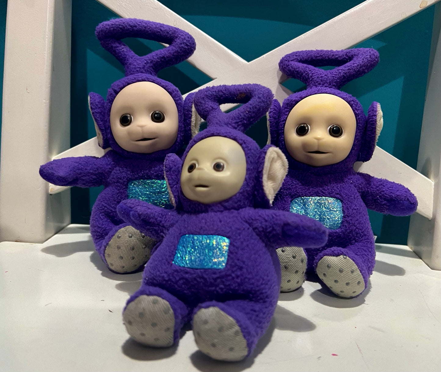 Vintage 1996 Tinky Winky plush toys from the Teletubbies - choose yours!